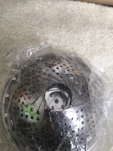 Panier vapeur de légumes pliable en acier inoxydable 15 cm ouvert