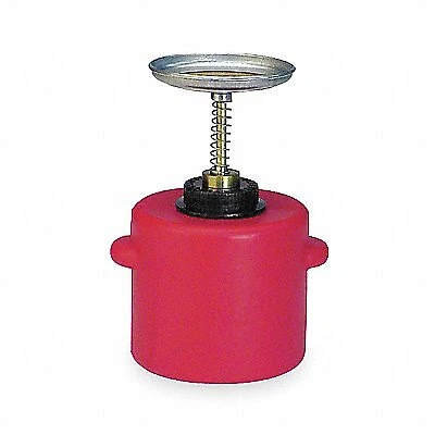 Eagle Plunger Can: 0.5 gal Can Capacity, Polyethylene, 5 1/4 in Dasher Plate