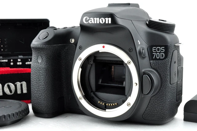 [Mint sc:2383 (2%)] Canon EOS 70D 20.2MP Digital SLR Camera from Japan #1889