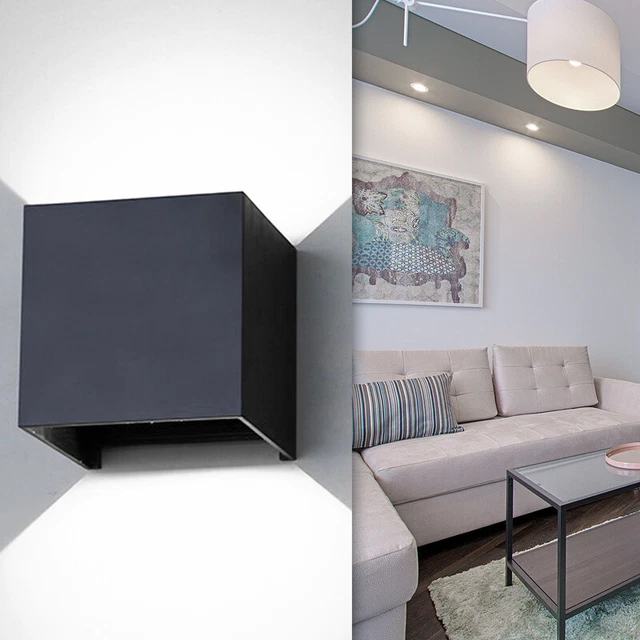 LED Wandleuchte IP65 Effektleuchte Außen Wandlampe Wandbeleuchtung Dechkenlampe