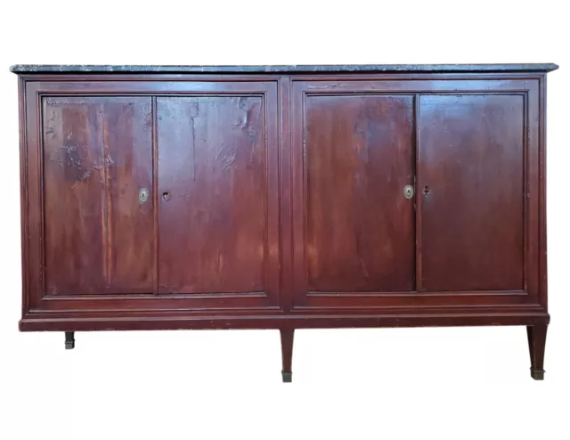 French Antique Directoire Style Mahogany Buffet, Late 19th Century, PA5983JLP