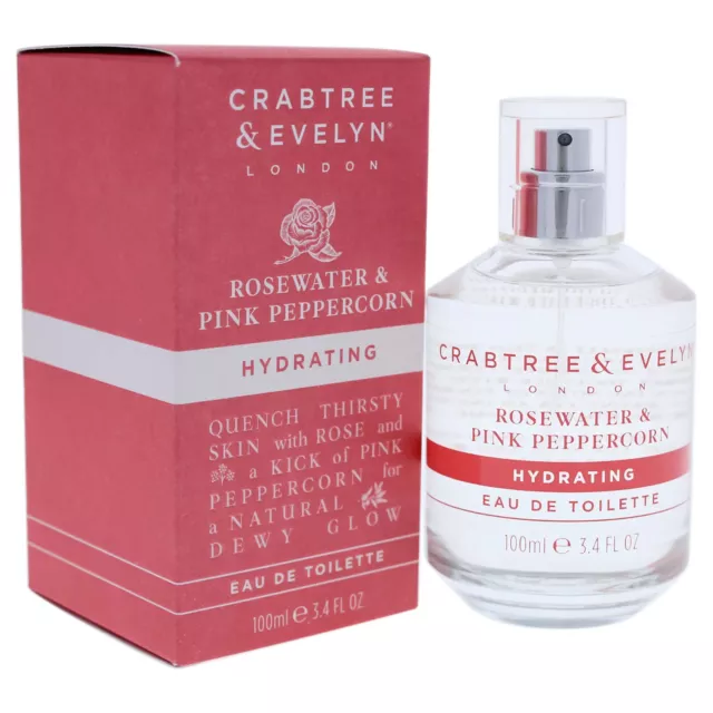 Crabtree & Evelyn L'Eau De Rose & Rose Peppercorn Hydratant EDT 100ml