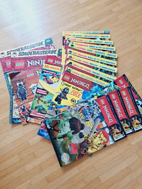 17 Lego Ninjago Hefte/Zeitschriften/Comics Konvolut