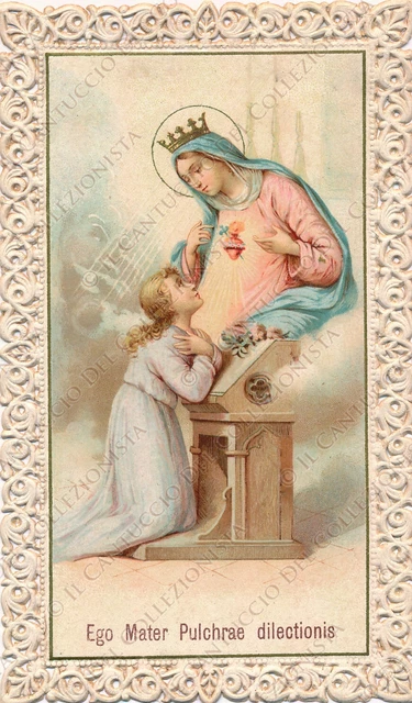 Santino Preghiera Altare Maria Madonna Vergine Ego Mater Pulchrae Canivet