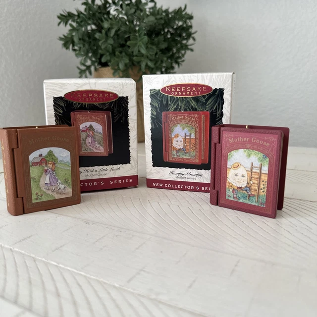 VTG Mary Had A Little Lamb Humpty Dumpty Hallmark Ornament Mother Goose Lot