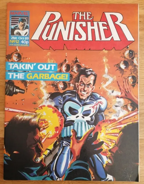 COMIC - Marvel UK Modern Age The Punisher Issue #12 21st October 1989 VG
