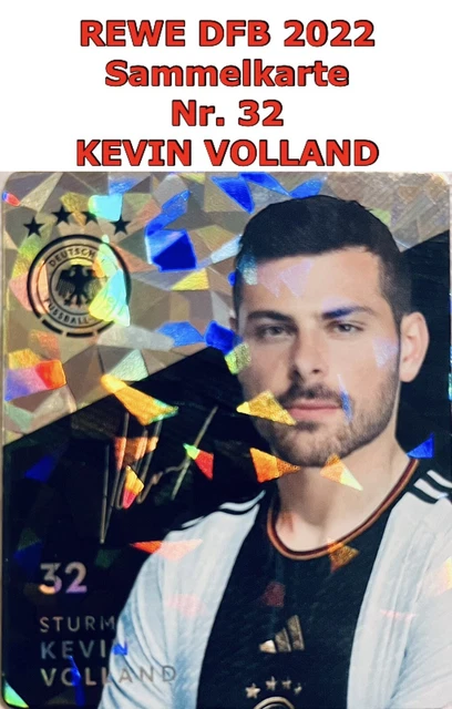 Rewe DFB WM 2022 - Nr. 32 - KEVIN VOLLAND Glitzer Sammelkarte - NEU