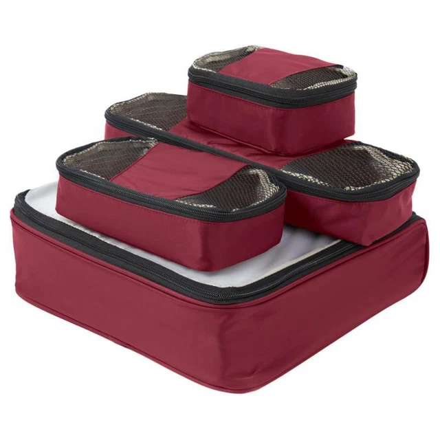 Samantha Brown 4-piece Slim Line Packing Cubes Set - Pick Your Color