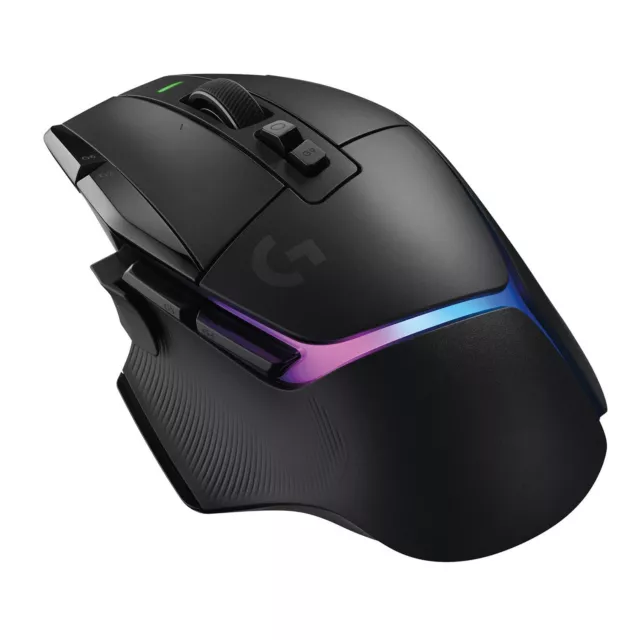 LOGITECH G502 X PLUS Wireless Gaming Maus Schwarz für Rechtshänder RGB 25600 dpi 2