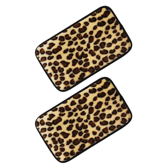 2 pz tappetino valigia leopardato copri braccioli auto antiscivolo corrimano