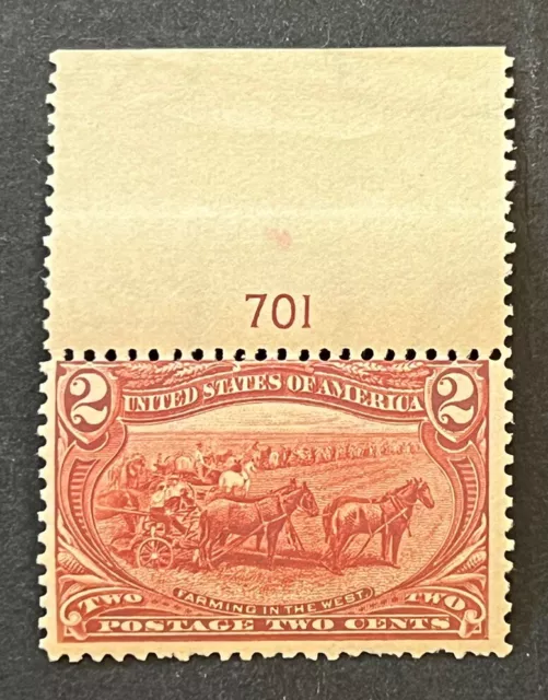 Travelstamps: 1898 US Stamps Scott #286 Farming in the West Mint MNH OG NUMBERED