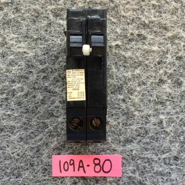 Crouse Hinds / Sylvania / Challenge MH240 NIB 2P 40A 240V Circuit Breaker NOS