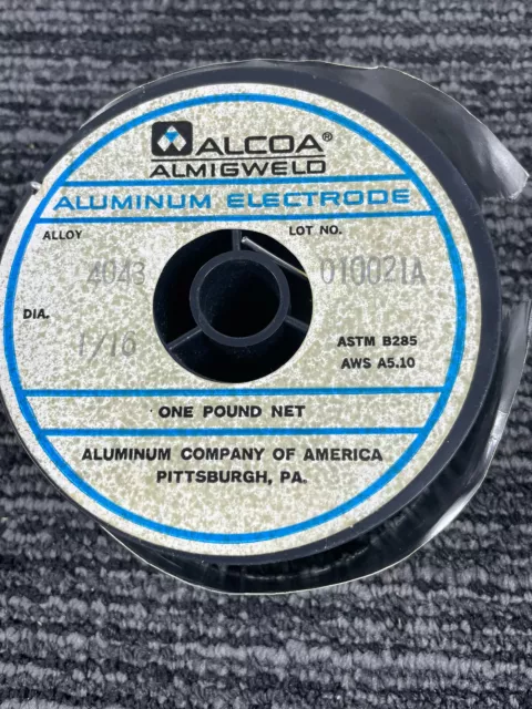 🔥 Vintage 1968 • Alcoa • Almigweld • Aluminum Electrode Welding Wire Alloy 1/16