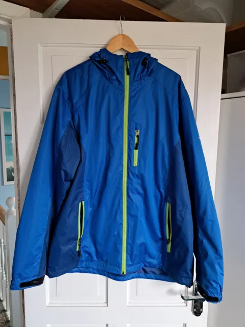 CRIVIT Blue Green Trim Windbreaker/Waterproof Jacket Size 48