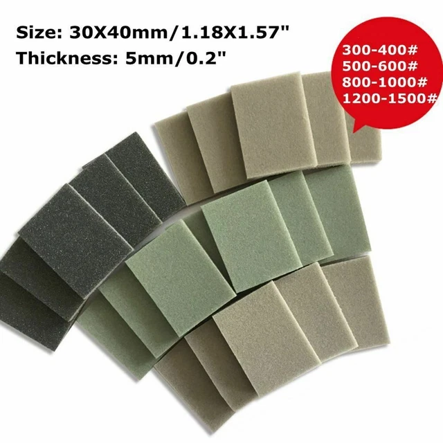 sourcing map 12pcs 1200 Grit Spugna abrasiva 6 Pollici Hook