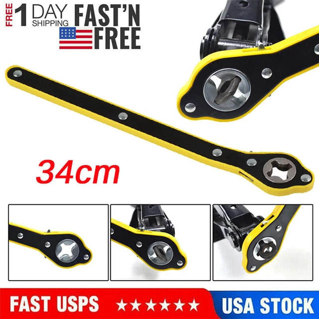 Labor-Saving Car Scissor Jack Ratchet Wrench Tire Wheel Lug Wrench Repair Tool