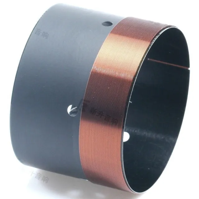1pair 61mm Black aluminum Bass voice coil Pure copper Round wire 6ohm 260-330W