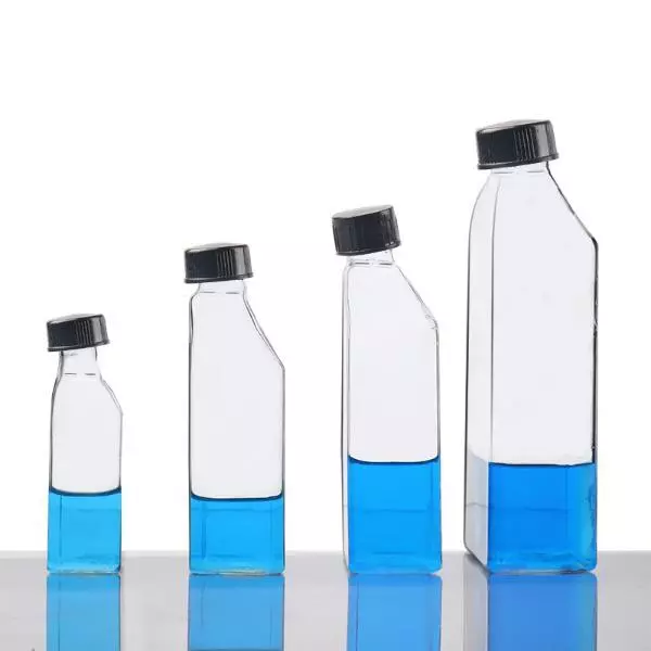 Laboratory Glassware: Oblique Neck Bottles 10ml-1000ml for Cell Culture