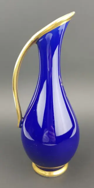 Royal Porzellan KPM Bavaria Henkel Vase Echt Cobalt Handarbeit Germany 2