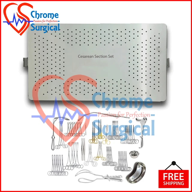 Cesarean Surgery Set Premium Quality C-Section Surgery Instruments Set With Box