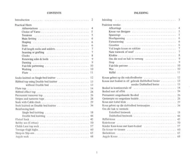 Empisal Sock Knitting Machine Pattern Book and Instruction PDF Manual Learn How 2