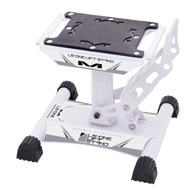 Matrix Concepts LS1 Lift Stand White Motorcycle Dirt Bike MX Enduro LS1 100