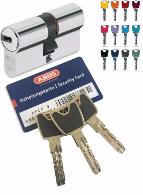 ABUS XP20S Doppelzylinder Schließzylinder mit 3 Schlüssel Türzylinder mit N+G