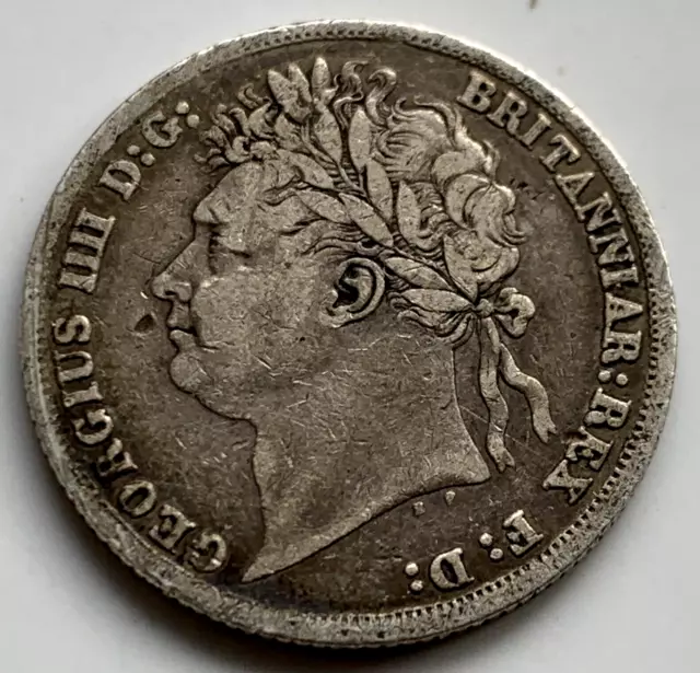 King George IV Shilling Coin 1824
