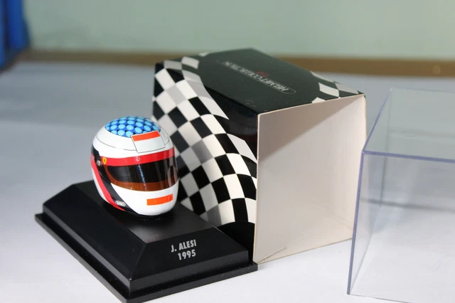 Casque Miniature Pilote DTM 1995 K. Ludwig Opel - Échelle 1/8 Minichamps - État Excellent