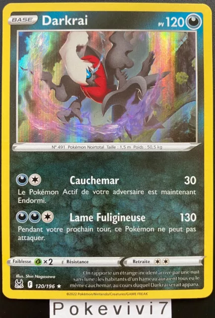 Carte Pokemon DARKRAI 120/196 Holo Epée et Bouclier 11 EB11 FR NEUF