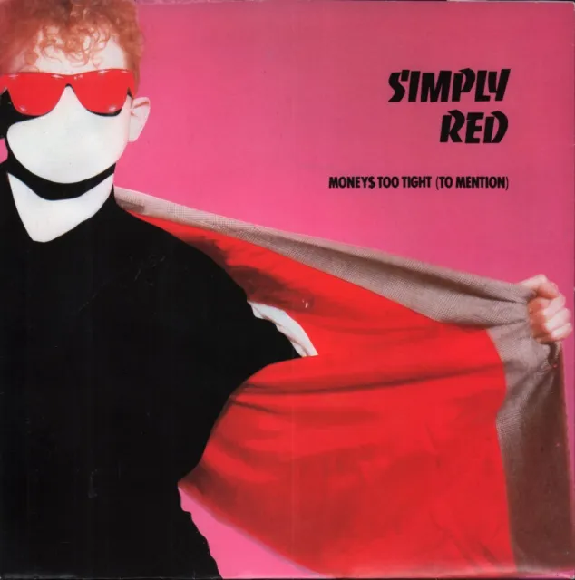 Simply Red Moneys Too Tight To Mention 7" vinyl UK Elektra 1985 - die cut pic