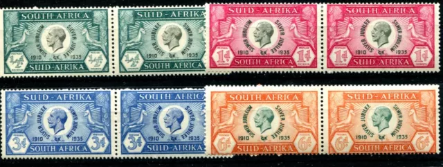 South Africa 1935 Silver Jubile Sg65/68 Hinged Mint