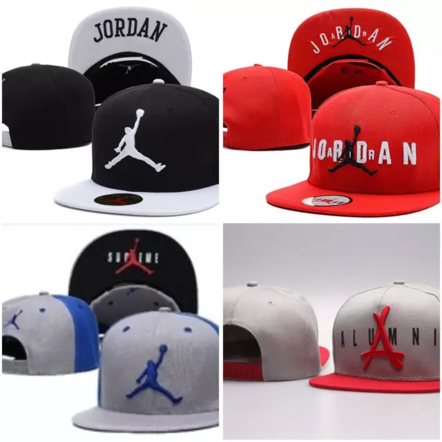 NEW Air Jordan Nike Pro Jump man Snapback Black Hat Cap NWT Flat bill