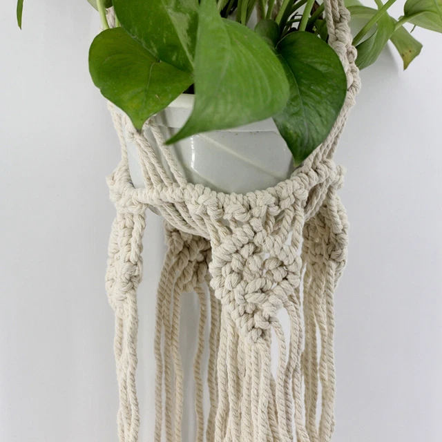110 cm Pflanzen Aufhänger Blumentopf Pflanze Korb Halter für Indoor Outdo 8