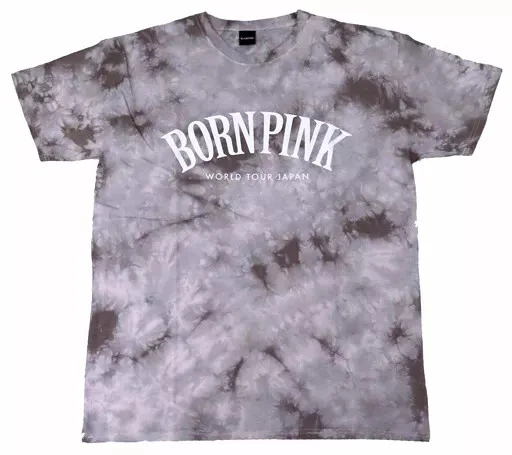 BLACKPINK Tシャツ　GRAY TIE DYE BLACKPINK 2022 World Tour Born Pink T-shirt Size Large Grey
