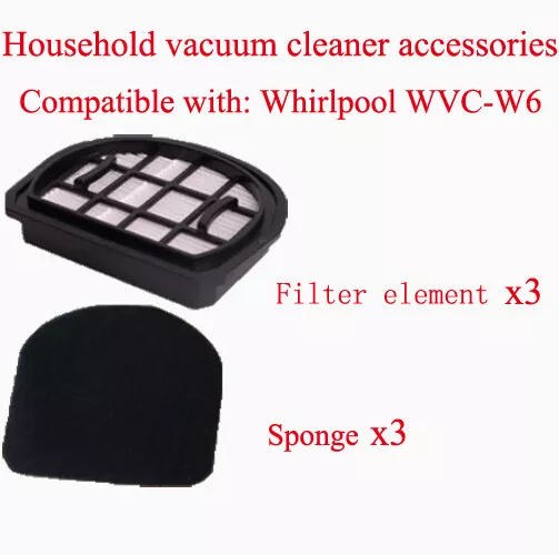 Wireless Vacuum Cleaner Filter Core For Whirlpool WVC-W6 Vacuum Cleaner