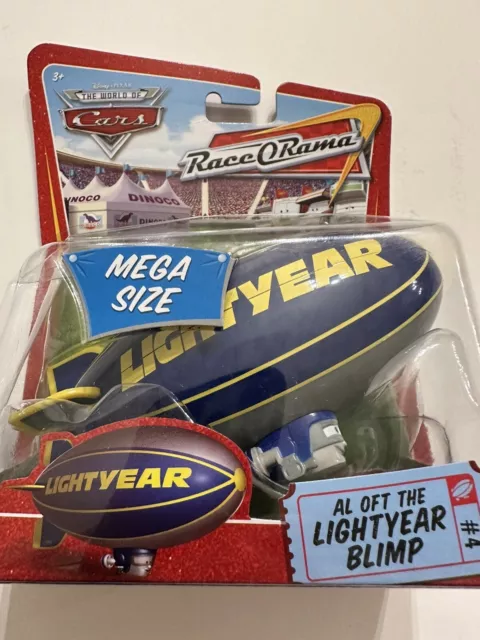 Nib Mega Size Disney Pixar Cars Al Oft Lightyear Blimp #4 Toy Race O Rama N7290