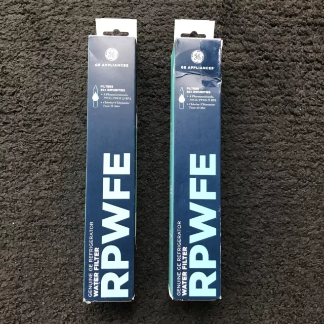 2 X Genuine GE RPWFE Refrigerator Water Filter Smartwater Plus RPWFE With RFID