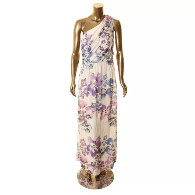 LAUREN RALPH LAUREN NEW Women's One Shoulder Floral Evening Gown Dress TEDO