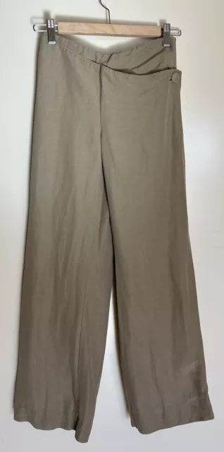 ARMANI COLLEZIONI Linen & Silk Blend Wide Leg Pant Women's Sz XXS - XS *READ*