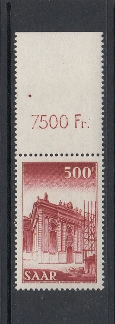Saarland Michel-Nr. 237 Oberrand ** postfrisch