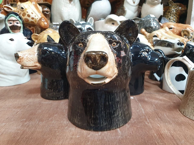 Brocca per latte in ceramica, con mucca, crema e mucca, design a