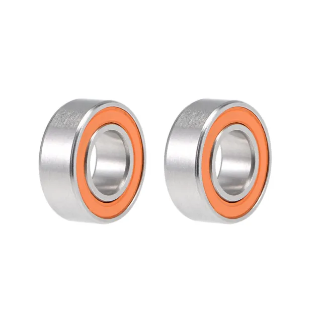 2pcs S687C-2OS Hybrid Ceramic Ball Bearing 7x14x5mm Stainless Steel Bearings