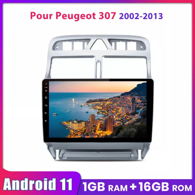 9'' Android Autoradio Pour peugeot 307 2002-2013 GPS Navi WIFI BT RDS DAB 1+32GB