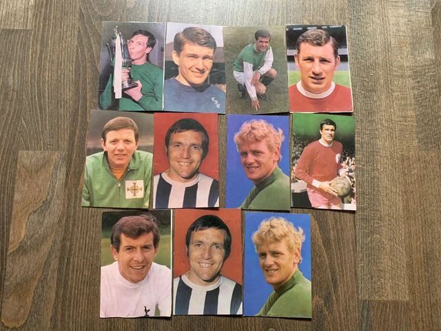 11x1970 DC Thomson Die großen Stars der Fußballkarten sehr guter Zustand Arsenal