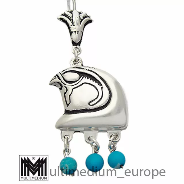 Ein Horus Silber Ohrring Ägypten egyptian revival one silver earring