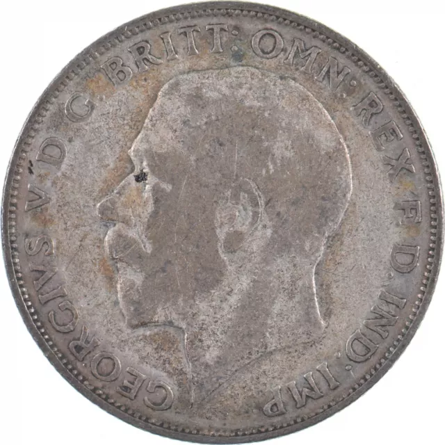 SILVER - WORLD Coin - 1922 Great Britain 1 Florin - World Silver Coin *401