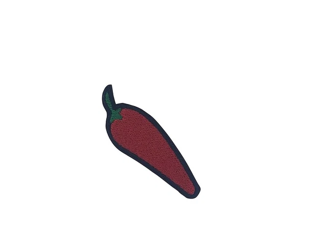 Patch aufnaher aufbugler applikation bügelbild Chili Pfeffer