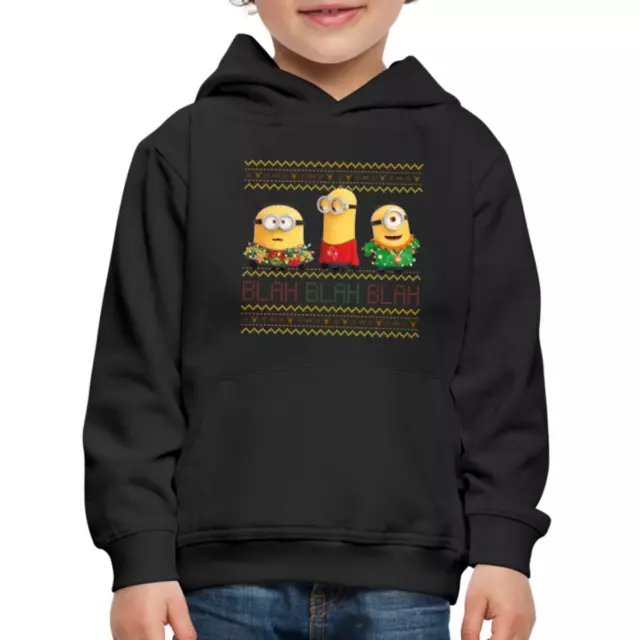 Minions Ugly X-mas Blah Ugly Christmas Weihnachten Kinder Premium Hoodie