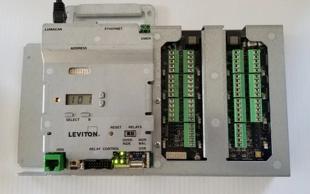 Command Module Plus Lm LEVITON GREENMAX COMMAND Module With 16 Port input Card - No Power ...